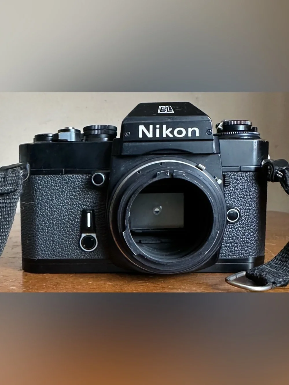 Nikon Nikkormat EL 35mm SLR Film Camera w/ Novoflex Noflexar 1:5.6 f=400mm Lens